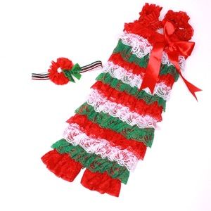 Lace Ruffle Holiday Romoer